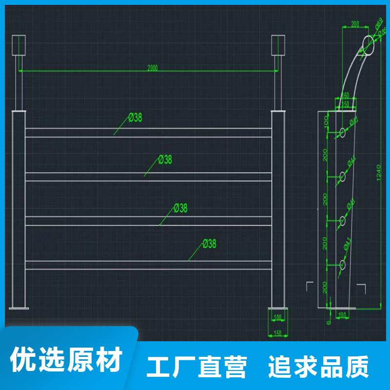 方管氟碳漆防撞护栏生产基地长期供应