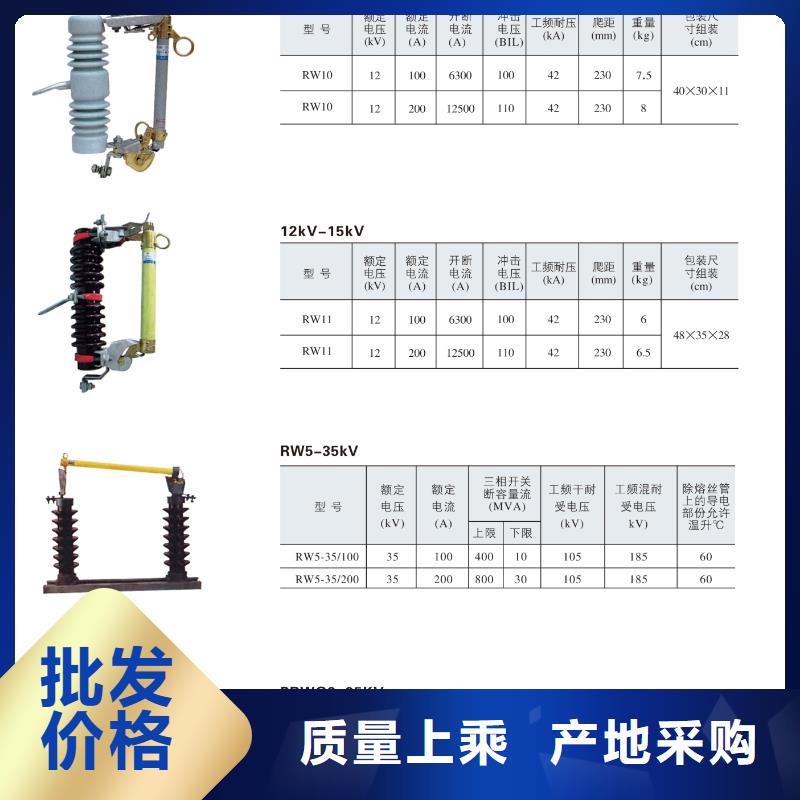 35KV风电场用防风型跌落式熔断器/FZRWG5-35KV/200-厂家直销