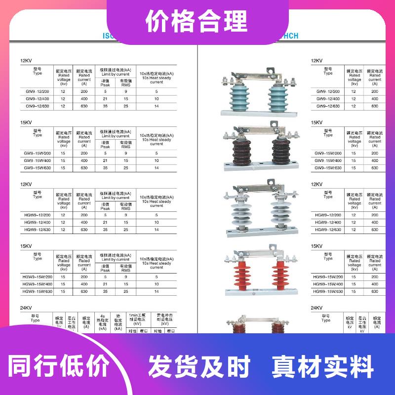 羿振电力【隔离开关】GW9-10/630A