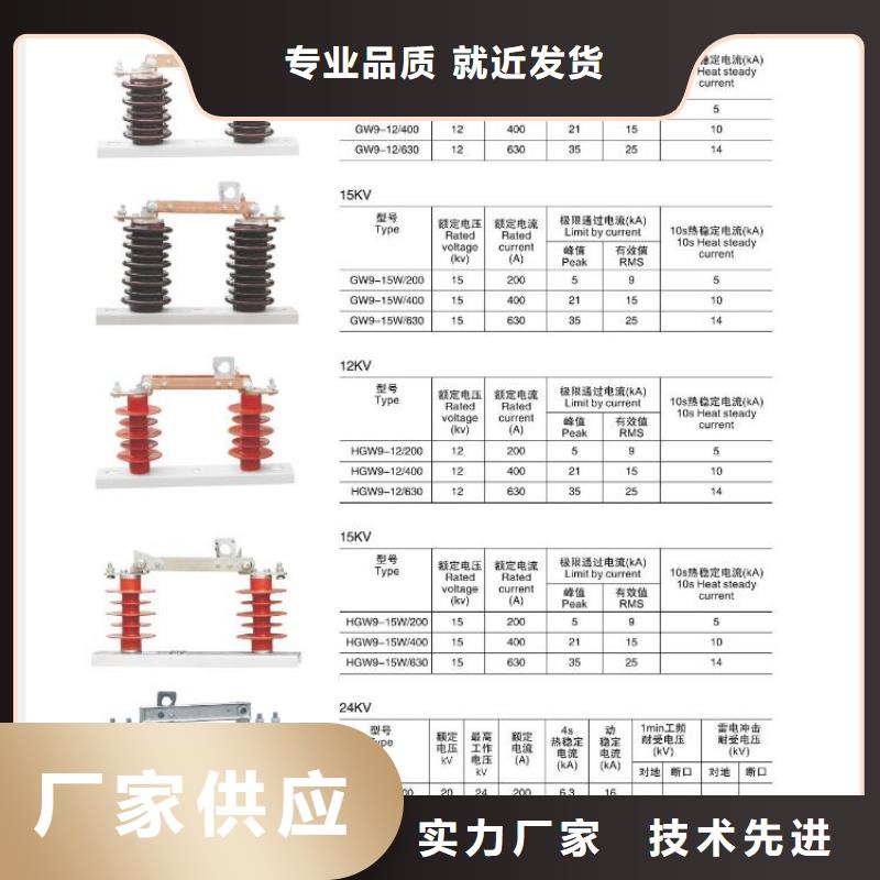 【高压隔离开关】GW9-24/400A