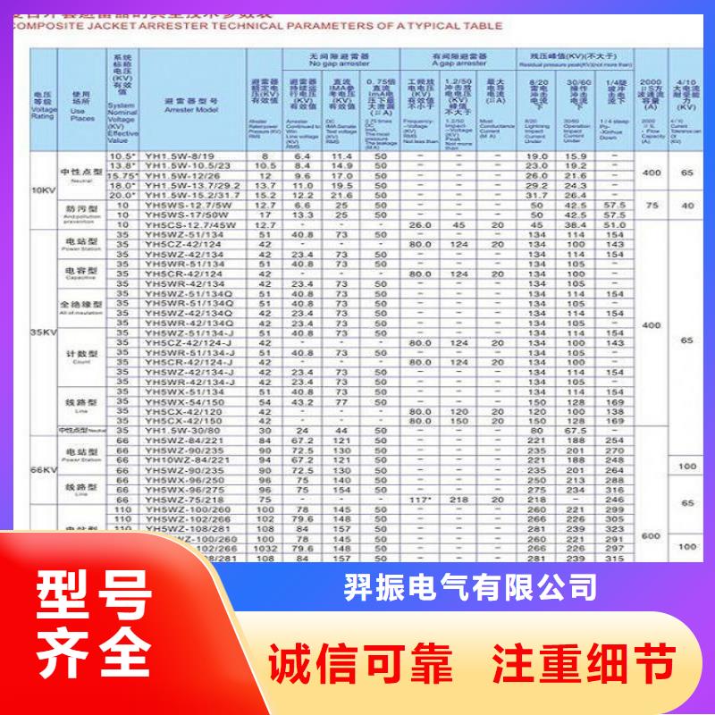 【避雷器】Y10W1-108/281-浙江羿振电气有限公司