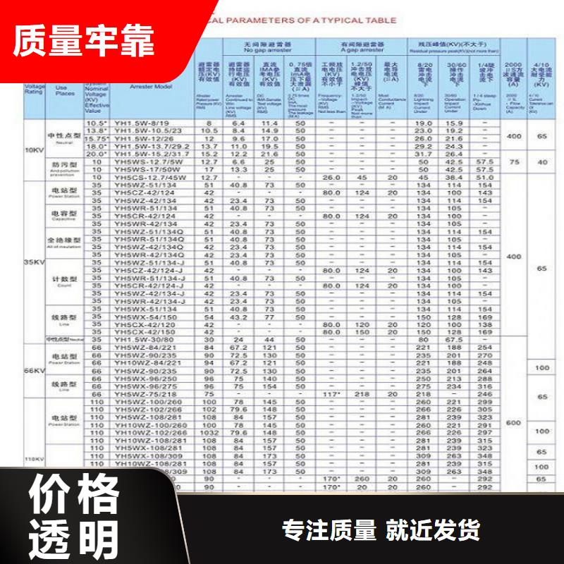 避雷器YH10WX5-108/281【羿振电气】