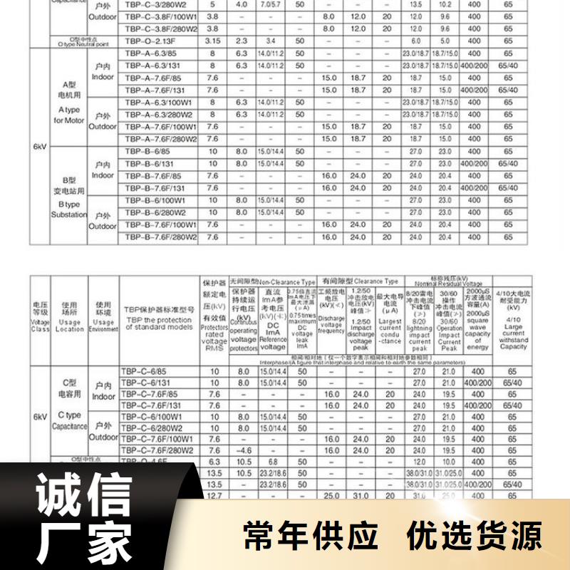 【组合式避雷器】TBP-B-10.5/85-J