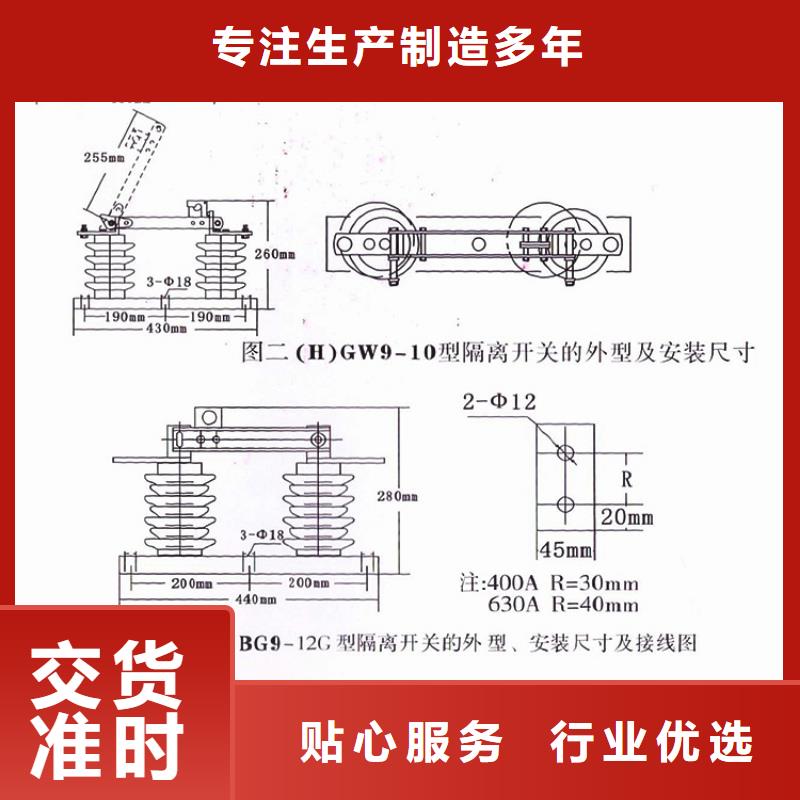 【隔离刀闸】HGW9-12KV/200