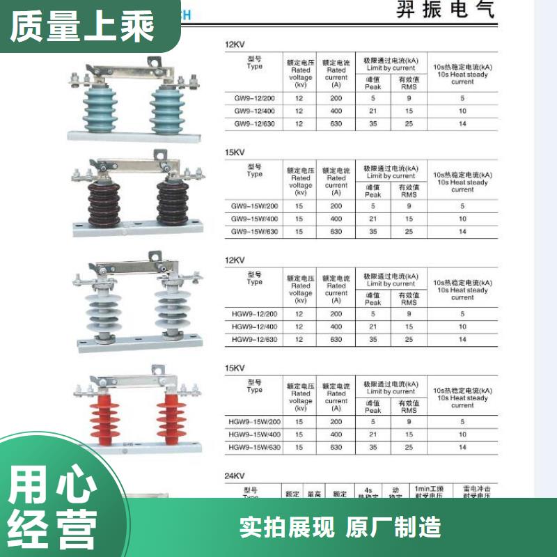 35KV户外高压隔离开关GW5-40.5D/630A隔离刀闸