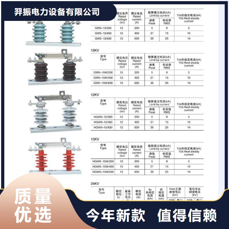 〖氧化锌避雷器〗Y10W-108/281W【浙江羿振电气有限公司】