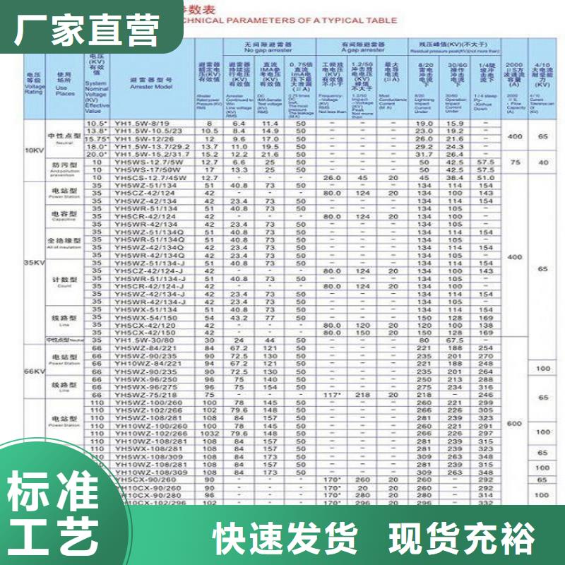 氧化锌避雷器YH10W5-216/562欢迎订购