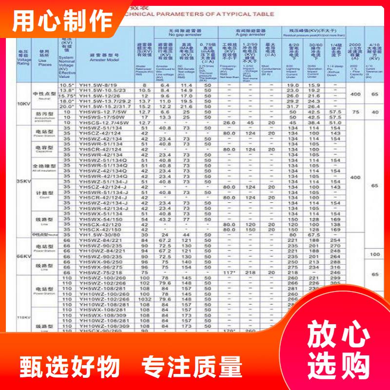 避雷器YH10W5-192/500L【羿振电力】