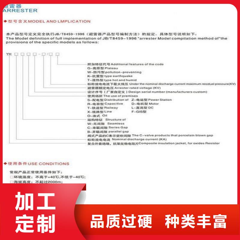 _避雷器Y10W1-96/238【羿振电力设备】