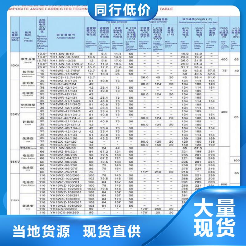 金属氧化物避雷器HY5WX-51/134【上海羿振电力设备有限公司】