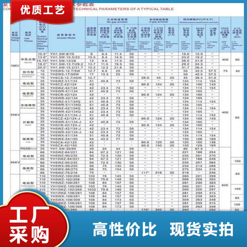 避雷器Y10W1-216/562【羿振电力】