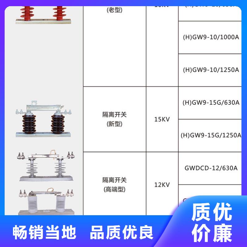 品牌：羿振HGW9-12KV/200户外高压交流隔离开关