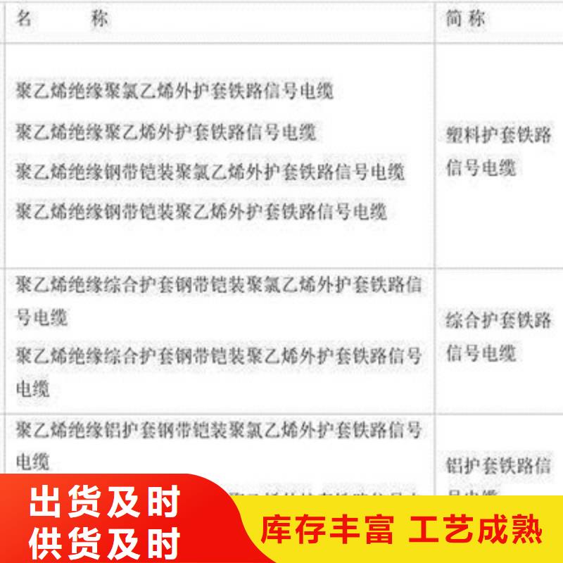 低烟无卤PTYAH23铁路信号电缆正规厂家