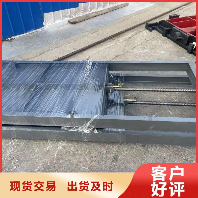 不銹鋼污水閘門來廠考察