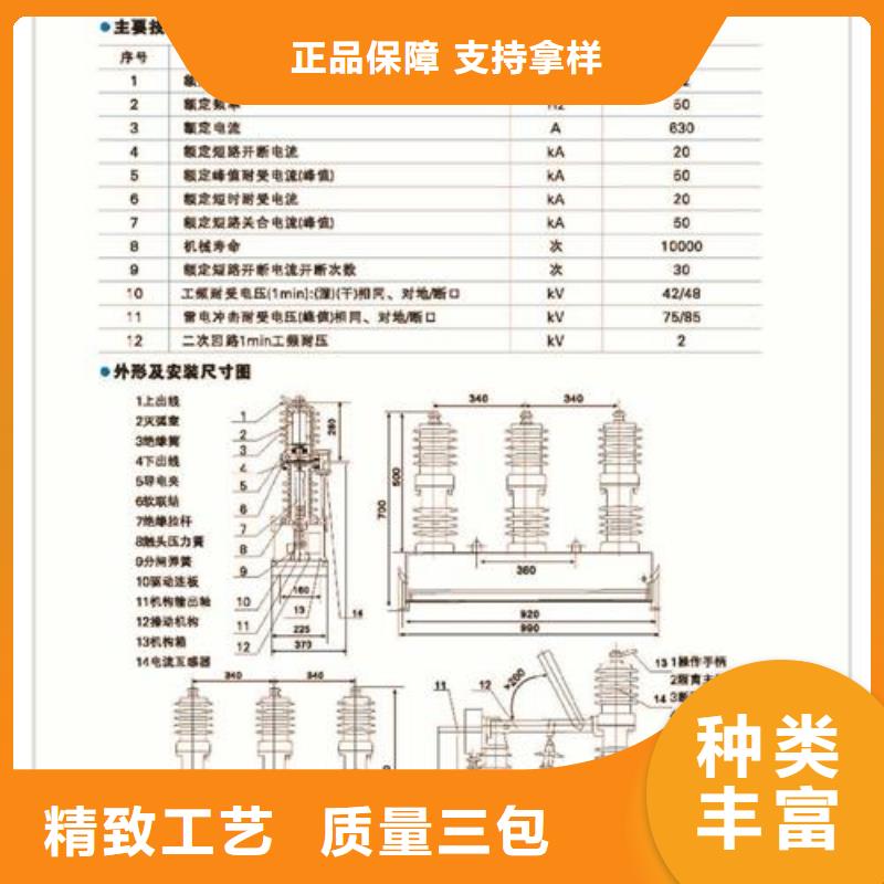 ZW32A-12G/T630-12.5户外高压真空断路器多少钱