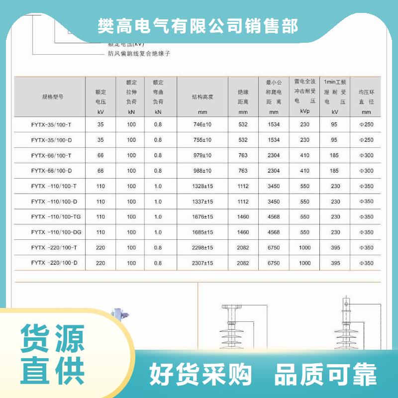 FS4-72.5/10高压复合横担绝缘子