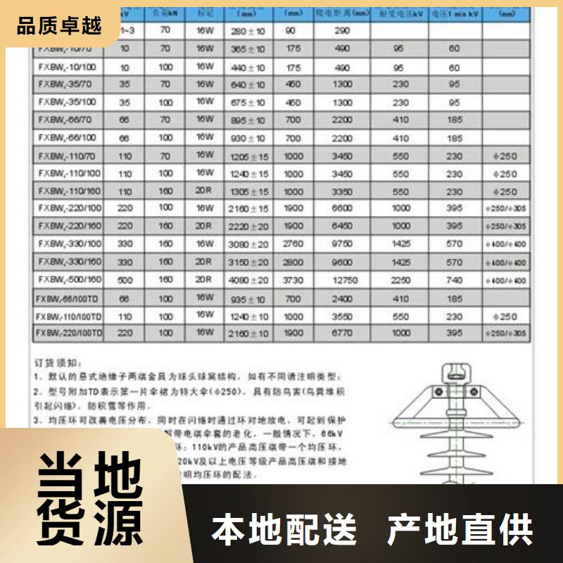 FXBW1-220/160高压硅胶绝缘子