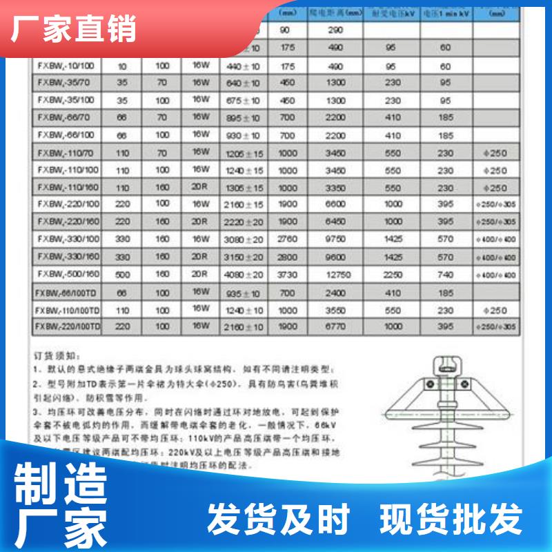 FYTX-220/160高压防风偏绝缘子多少钱